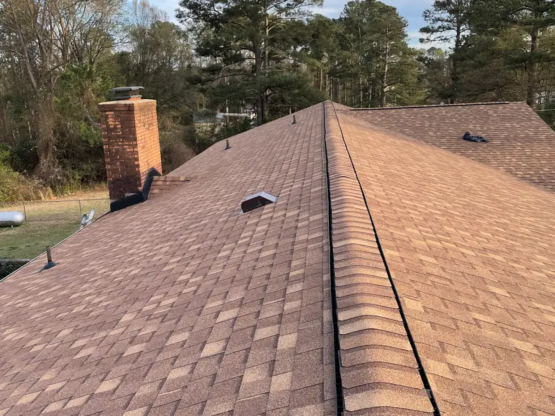 Architectural asphalt shingle roof replacement in Mount Olive, NC
